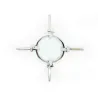 Stainless Steel Écarteur Hole Expander 8 cm - Largeur 1.8-8cm